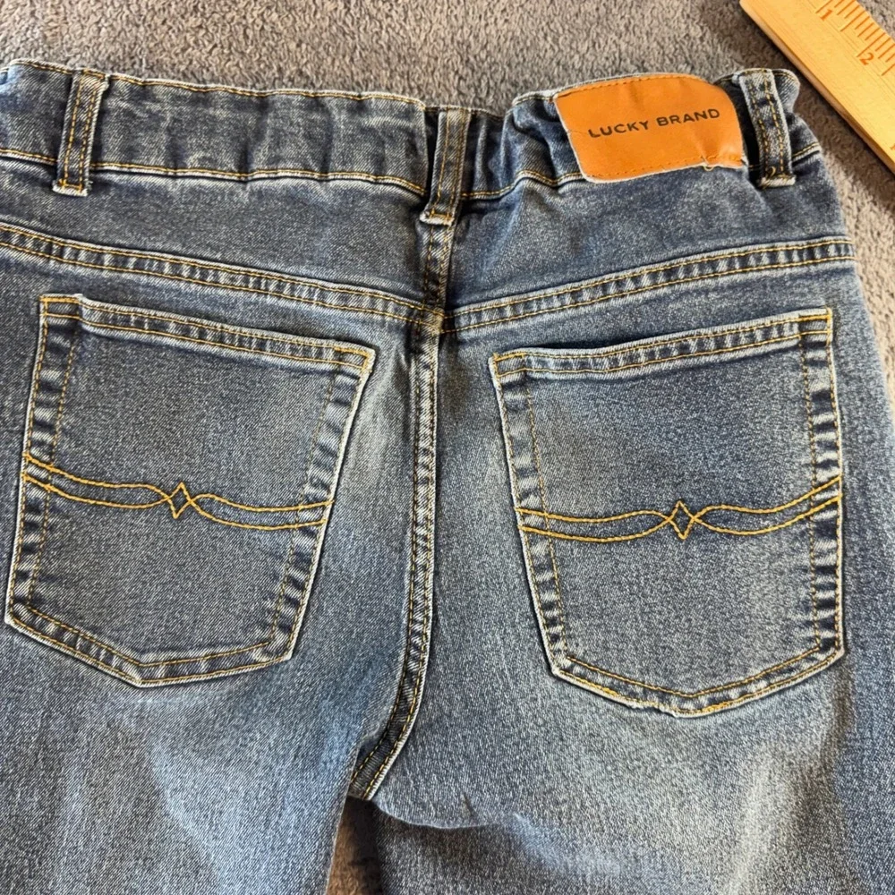Lucky‎ Brand Authentic Skinny Stretch Jeans Medium Wash Girls Size 16 Adjustable